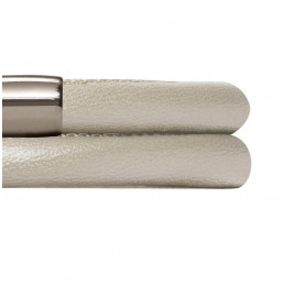  Endless JLO Armband in Creme Metallic zwei-reihig mit Edelstahl Magnet-Verschluss 38 cm. 1005-38