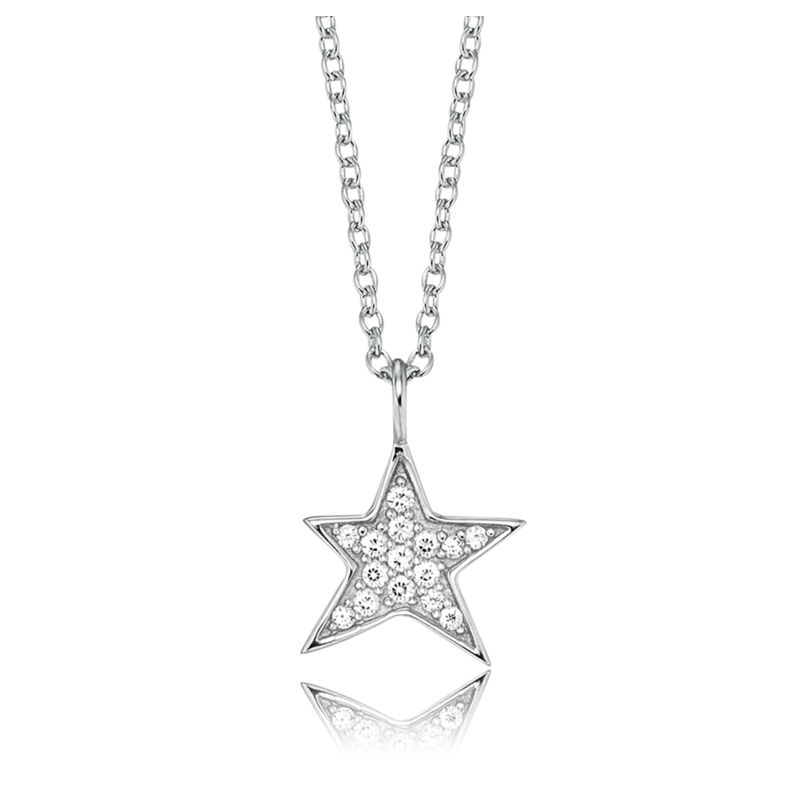 Engelsrufer Silberkette Stern mit Zirkonia (ERN-LILSTAR-ZI)